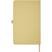 Fabianna notitieboek met harde kaft van crush papier - Olijf groen