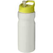 H2O Active® Eco Base 650 ml sportfles met tuitdeksel - Ivoorwit/Lime