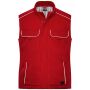 Workwear Softshell Padded Vest - SOLID - - red - L