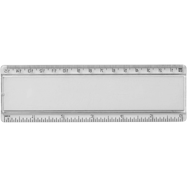 Ellison 15 cm plastic insert ruler - Transparent clear