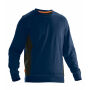 Jobman 5402 Roundneck sweatshirt navy/zwart 4xl