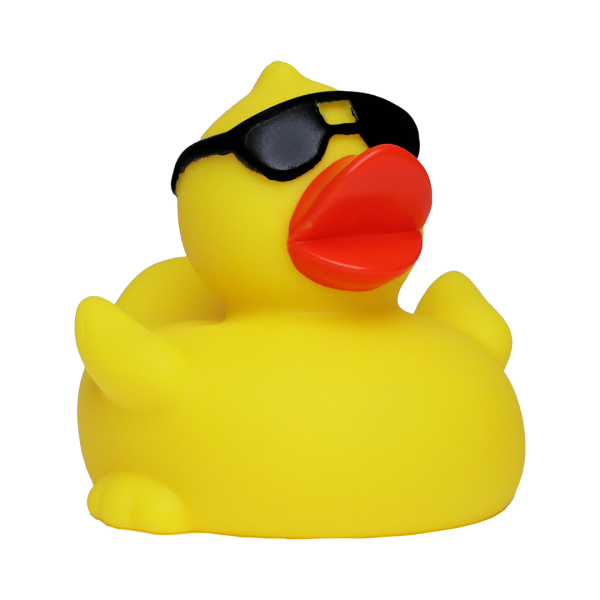 Squeaky duck with sunglases