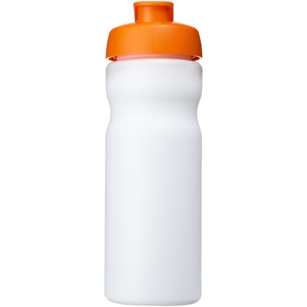 Baseline® Plus 650 ml flip lid sport bottle - White/Orange