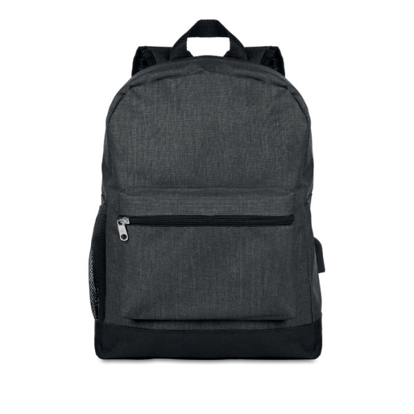 2 tone polyester backpack
