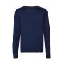 Men's V-Neck Knitted Pullover - Charcoal Marl - 3XL