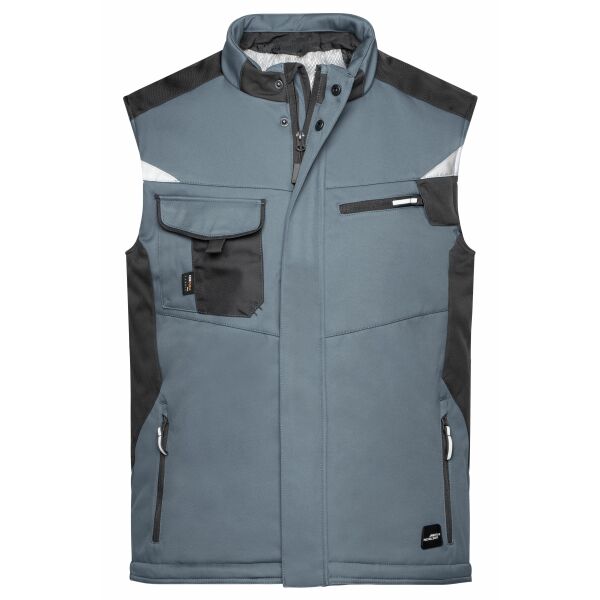 Craftsmen Softshell Vest - STRONG - - carbon/black - 6XL