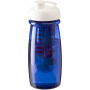 H2O Active® Pulse 600 ml sportfles en infuser met flipcapdeksel - Transparant blauw/Wit