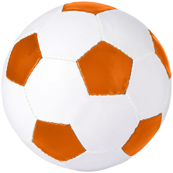Curve voetbal - Oranje/Wit