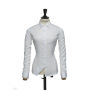 J.H&F Green Bow 01 Woman shirt White XXL