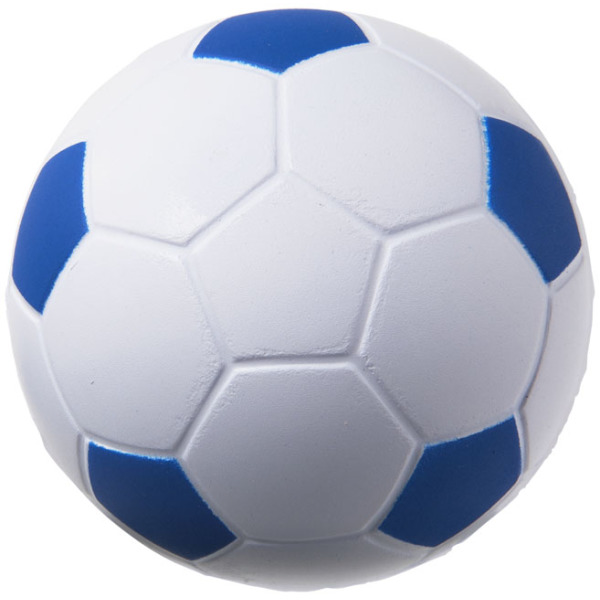 Football anti-stress bal - Koningsblauw/Wit