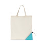 Opvouwbare shopper Natural / Turquoise One Size
