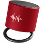 SCX.design S26 speaker 3W voorzien van ring met oplichtend logo - Mid red/Zwart