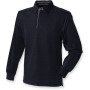 Supersoft Long Sleeved Rugby Shirt Black S