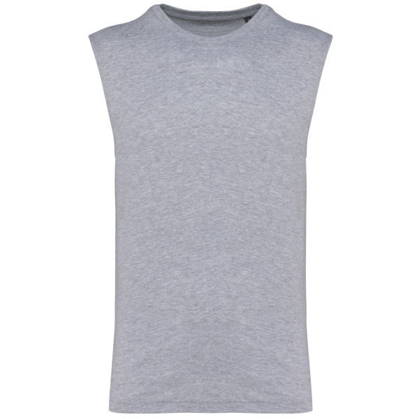 Duurzaam mouwloos heren-T-shirt Oxford Grey XXL