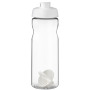 H2O Active® Base 650 ml sportfles met shaker bal - Wit/Transparant