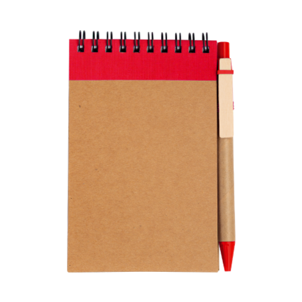 Recycled notitieboek A6 met pen
