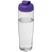H2O Active® Tempo 700 ml sportfles met flipcapdeksel - Transparant/Paars