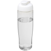 H2O Active® Tempo 700 ml sportfles met flipcapdeksel - Transparant/Wit