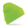 Original Cuffed Beanie - Fluorescent Green - One Size