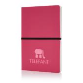 Deluxe softcover A5 notitieboek, roze