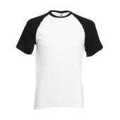 Baseball Tee - White/Black - 3XL