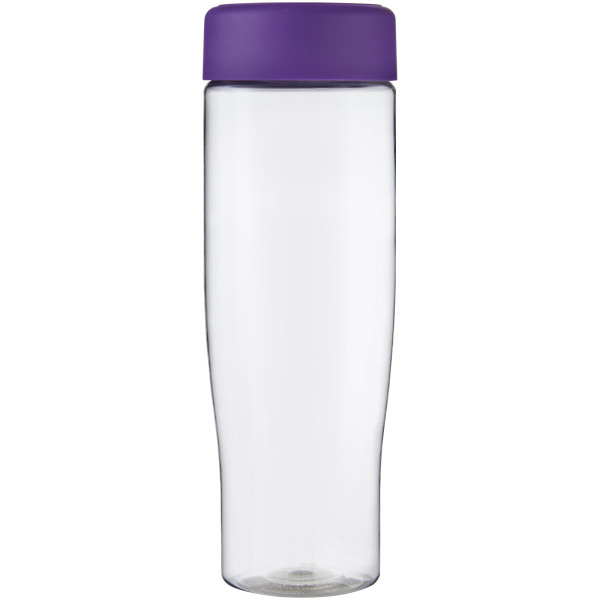 H2O Active® Tempo 700 ml screw cap water bottle - Transparent/Purple