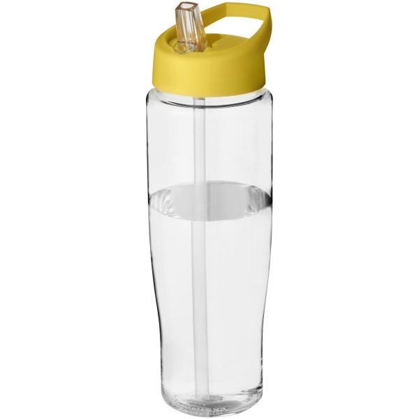 H2O Active® Tempo 700 ml spout lid sport bottle - Transparent/Yellow