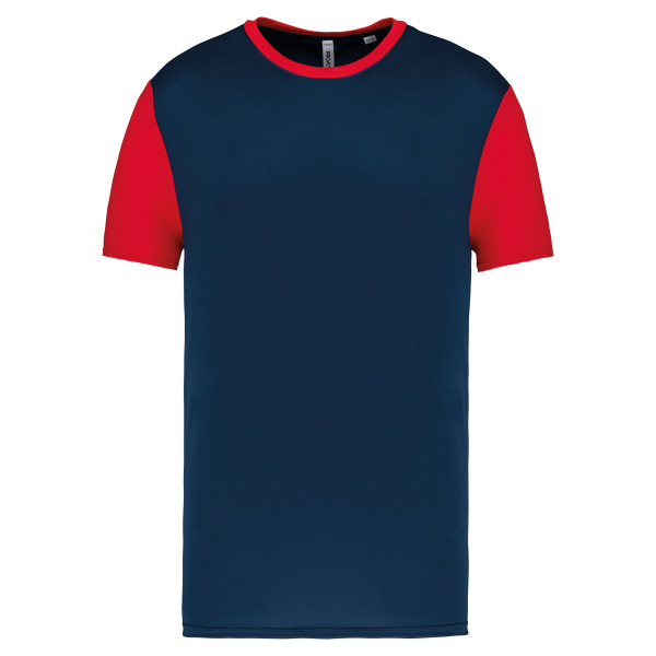 Tweekleurige jersey met korte mouwen voor kinderen Sporty Navy / Sporty Red 12/14 jaar