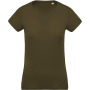 Dames-t-shirt BIO-katoen ronde hals Mossy Green M