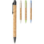 Midar cork and wheat straw ballpoint pen - Natural/Cream