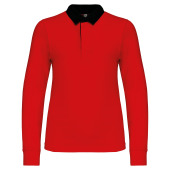 Kinder-rugbypolo Red / Black 2/4 jaar