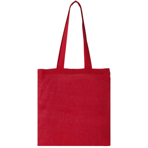 Madras 140 g/m² cotton tote bag 7L - Red
