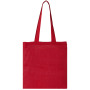 Madras 140 g/m² cotton tote bag 7L - Red