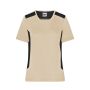 Ladies' Workwear T-Shirt - STRONG - - stone/black - 3XL
