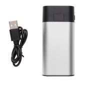 4.000 mAh powerbank met digitaal display, zilver