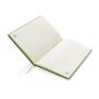 A5 recycled kraft notebook, green
