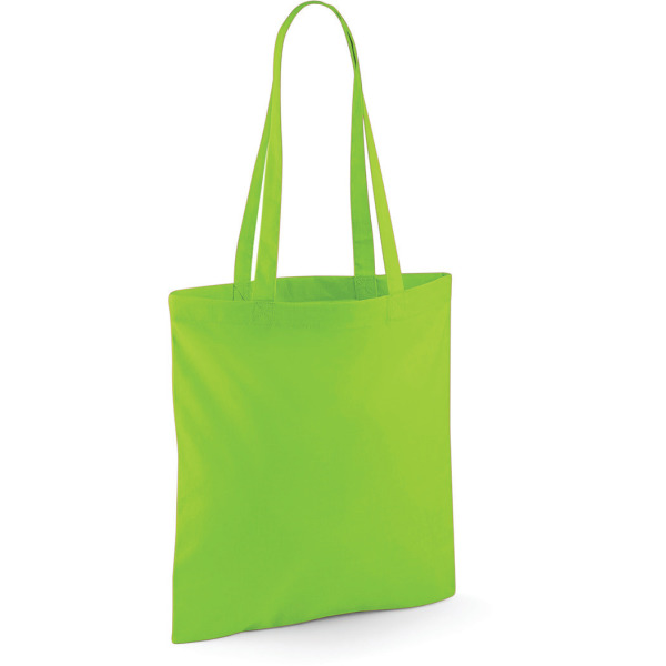 Shopper bag long handles Lime Green One Size