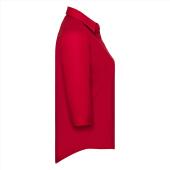 RUS Ladies ¾ sl. Fit. Polycot. Pop. Shirt, Classic Red, M