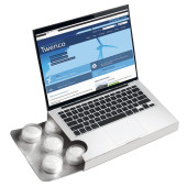 Pepermuntjes in blister met flap Pepermuntjes in blister met flap