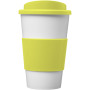 Americano® 350 ml insulated tumbler with grip - White/Lime