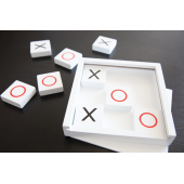 Deluxe boter kaas en eieren spel, wit