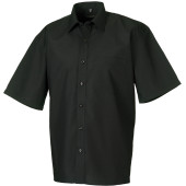 Men's Ss Polycotton Poplin Shirt Black XL