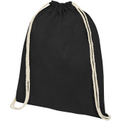 Oregon premium 100 g/m² katoenen rugzak 5L - Zwart