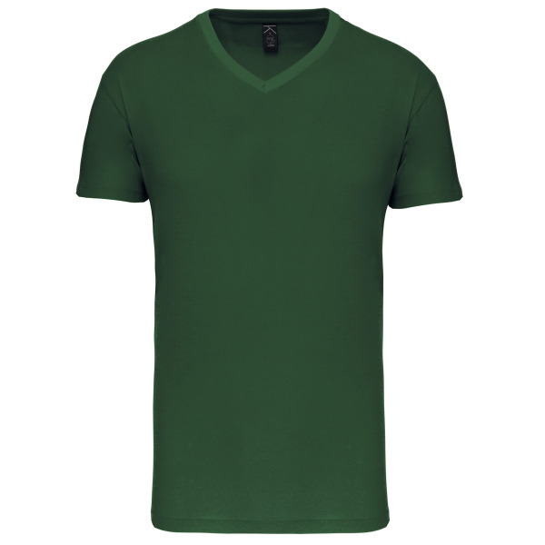 Heren-t-shirt BIO150 V-hals Forest Green 3XL