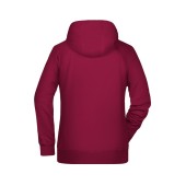 Ladies' Hoody - wine - XS