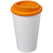 Americano® 350 ml geïsoleerde beker - Wit/Oranje