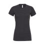 Women's Relaxed CVC Jersey Short Sleeve Tee - Dark Grey Heather - XL