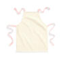 FairTrade Cotton Junior Craft Apron - Natural/Pastel Pink - One Size