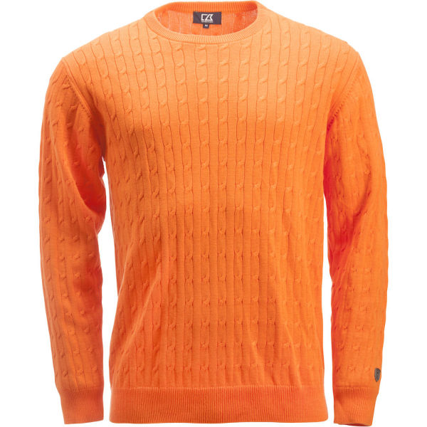 Cutter & Buck Blakely knitted sweater heren he. oranje 4xl