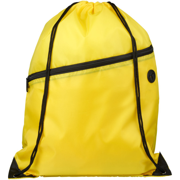 Oriole zippered drawstring backpack 5L - Yellow